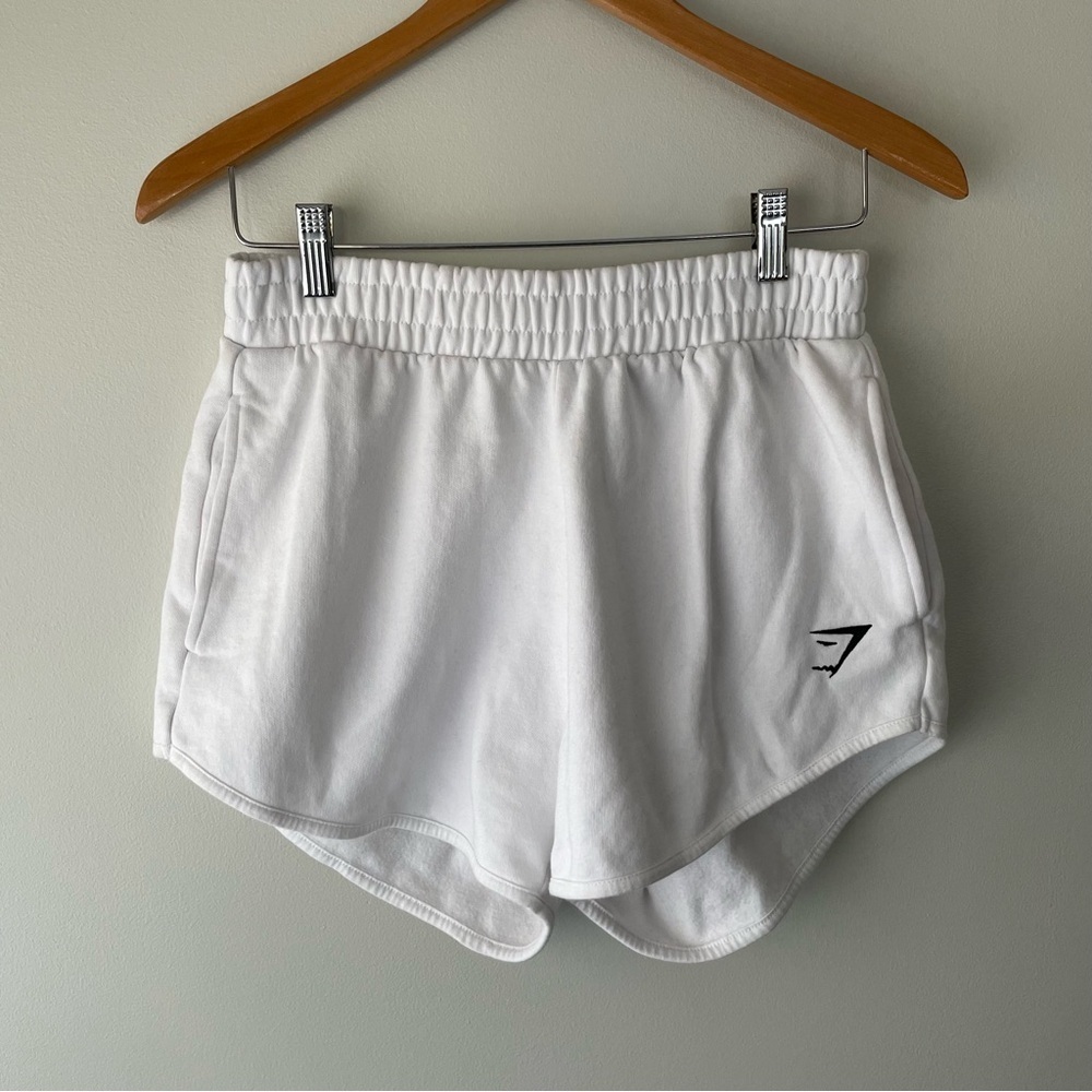 Gymshark Training Sweat Short White Gym Athletic Size Small